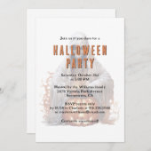 Skeleton Ghost Jack-O-Lantern-Halloween-Party Einladung (Vorne/Hinten)