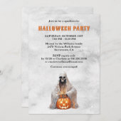 Skeleton Ghost Jack O’Lantern Halloween-Party Einladung (Vorne/Hinten)