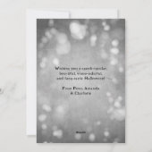 Skeleton Ghost Jack OHappy Halloween Feiertagskarte (Rückseite)