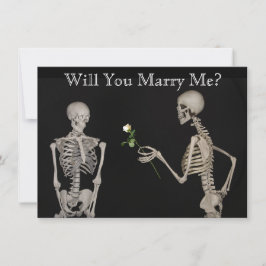 Skeleton gibt eine Rose Save the Date