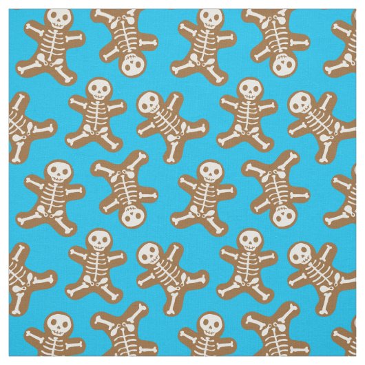 Skeleton Gingerbread Man Pattern Stoff (Muster)