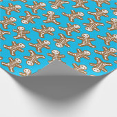 Skeleton Gingerbread Men Geschenkpapier (Ecke)