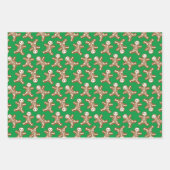 Skeleton Gingerbread Men Geschenkpapier Set (Vorderseite 3)