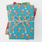 Skeleton Gingerbread Men Geschenkpapier Set (Beispiel)