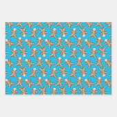 Skeleton Gingerbread Men Geschenkpapier Set (Vorderseite)