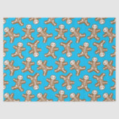 Skeleton Gingerbread Men Seidenpapier (Vorderseite)