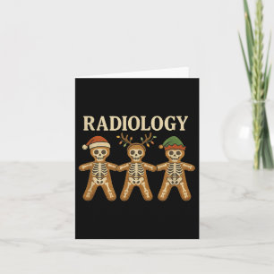 Skeleton Gingerbrei Radiologie Weihnachtsfeiertag  Karte
