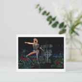 Skeleton Girl Postcard Postkarte (Stehend Vorderseite)