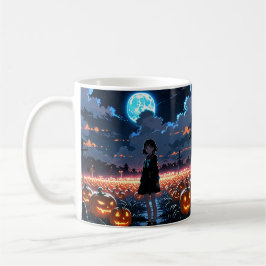 Skeleton Girl Pumpkin Tasse - Spooky Anime