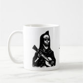 Skeleton Gitarren-Spieler-Name-Tasse Kaffeetasse (Links)