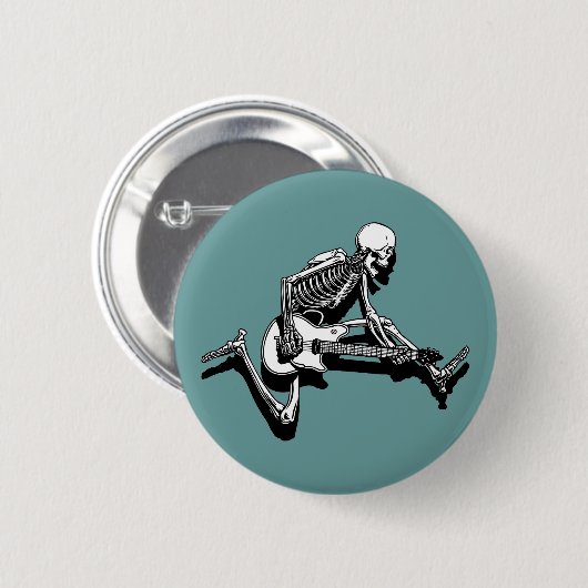 Skeleton Gitarrist springen Button (Vorne & Hinten)