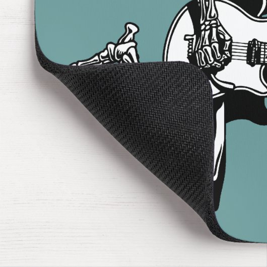 Skeleton Gitarrist springen Mousepad (Ecke)