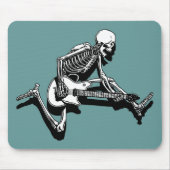 Skeleton Gitarrist springen Mousepad (Vorne)