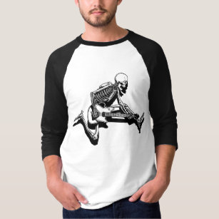 Skeleton Gitarrist springen T-Shirt