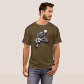 Skeleton Gitarrist springen T-Shirt (Vorne ganz)