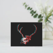 Skeleton Glitch Postkarte (Stehend Vorderseite)