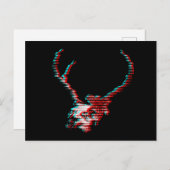 Skeleton Glitch Postkarte (Vorne/Hinten)