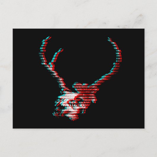 Skeleton Glitch Postkarte (Vorderseite)