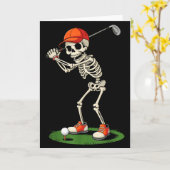 Skeleton Golf Halloween Costume Funny Boys Toddler Karte (Gelbe Blume)