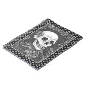 SKELETON, GOTH GENTLEMAN SKULL, DEAD LEAF GESELLSC NOTIZBLOCK (Linke Seite)