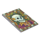 SKELETON, GOTH GENTLEMAN SKULL, DEAD LEAF GESELLSC NOTIZBLOCK (Rechte Seite)