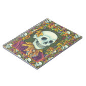 SKELETON, GOTH GENTLEMAN SKULL, DEAD LEAF GESELLSC NOTIZBLOCK (Linke Seite)