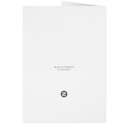 SKELETON GOTH GENTLEMAN SKULL GREETING CARD Blank (Hinten)