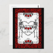 Skeleton gothic bis Tod machen wir Teil Postkarte (Vorne/Hinten)