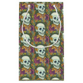 SKELETON GOTHIC GENTLEMAN SKULL HALLOWEEN GIFT BAG KLEINE GESCHENKTÜTE (Rückseite)