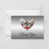 Skeleton Gothic Halloween wedding thank you Mitteilungskarte (Vorderseite)