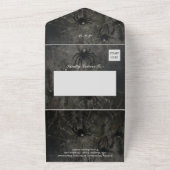 Skeleton Gothic Wedding All In One Einladung (Außenbereich)