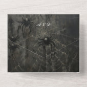 Skeleton Gothic Wedding All In One Einladung (Rückseite)