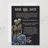 Skeleton Gothic Wedding Save The Date (Vorderseite)