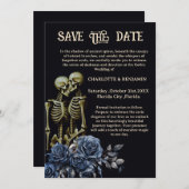 Skeleton Gothic Wedding Save The Date (Vorne/Hinten)