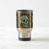 SKELETON, GOTHISCHE SKULTUR, SKELLY REVEL COMMUTER REISEBECHER (Mittel)