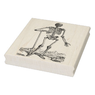 Skeleton Grave Rubber Art Briefmarke Gummistempel