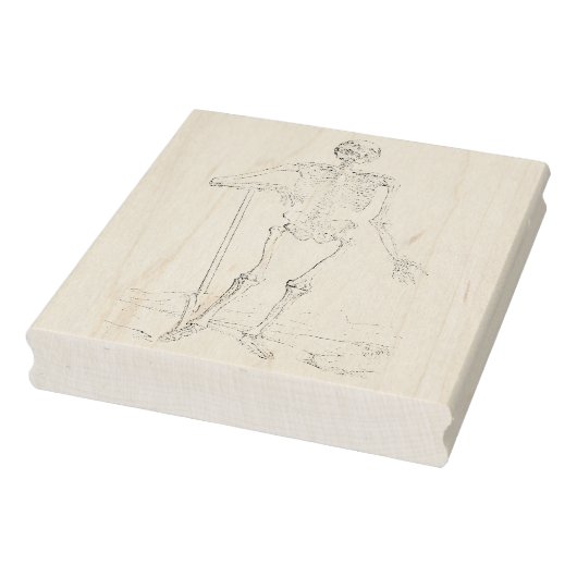 Skeleton Grave Rubber Art Briefmarke Gummistempel (Stempel)