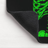 Skeleton Green Rib Käfig Knochen Kostüm Halloween Mousepad (Ecke)