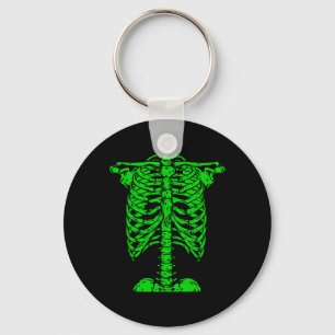 Skeleton Green Rib Käfig Knochen Kostüm Halloween  Schlüsselanhänger