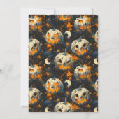 Skeleton Grim Sensenmann Halloween Bash Party Einladung (Rückseite)