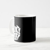 Skeleton Groom Wedding Just Married Spooky Gothic Kaffeetasse (Vorderseite Links)