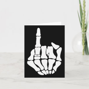 Skeleton Groom Wedding Just Married Spooky Gothic Karte