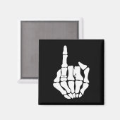 Skeleton Groom Wedding Just Married Spooky Gothic Magnet (Vorderseite/Rückseite)