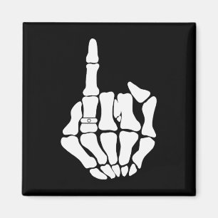 Skeleton Groom Wedding Just Married Spooky Gothic Magnet