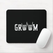 Skeleton Groom Wedding Just Married Spooky Hallowy Mousepad (Mit Mouse)