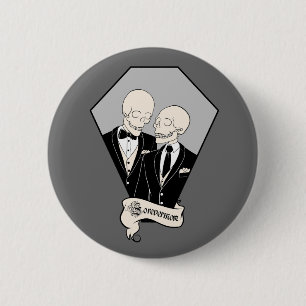 Skeleton Grooms Button