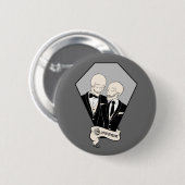 Skeleton Grooms Button (Vorne & Hinten)