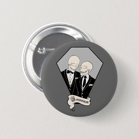 Skeleton Grooms Button (Vorne & Hinten)