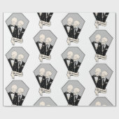 Skeleton Grooms Geschenkpapier (Flach)