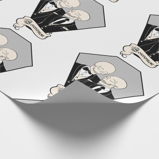 Skeleton Grooms Geschenkpapier (Ecke)